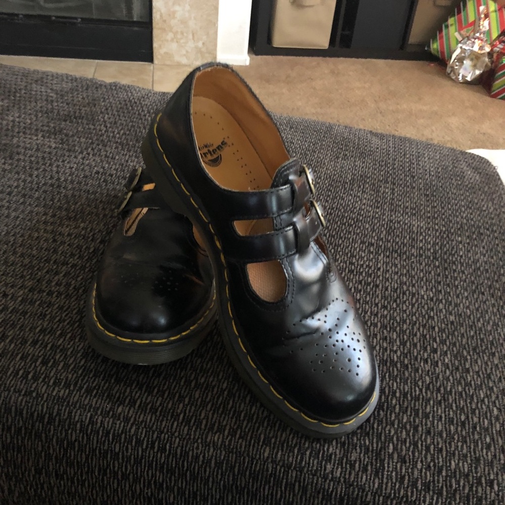 Size 41, black leather Doc Martins